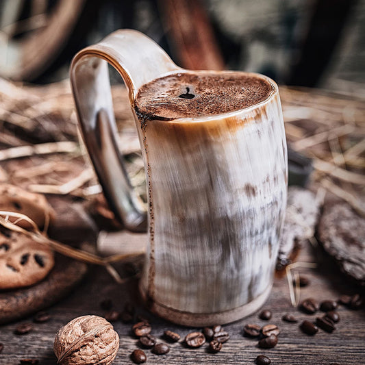 Handmade Viking Horn Coffee Mug