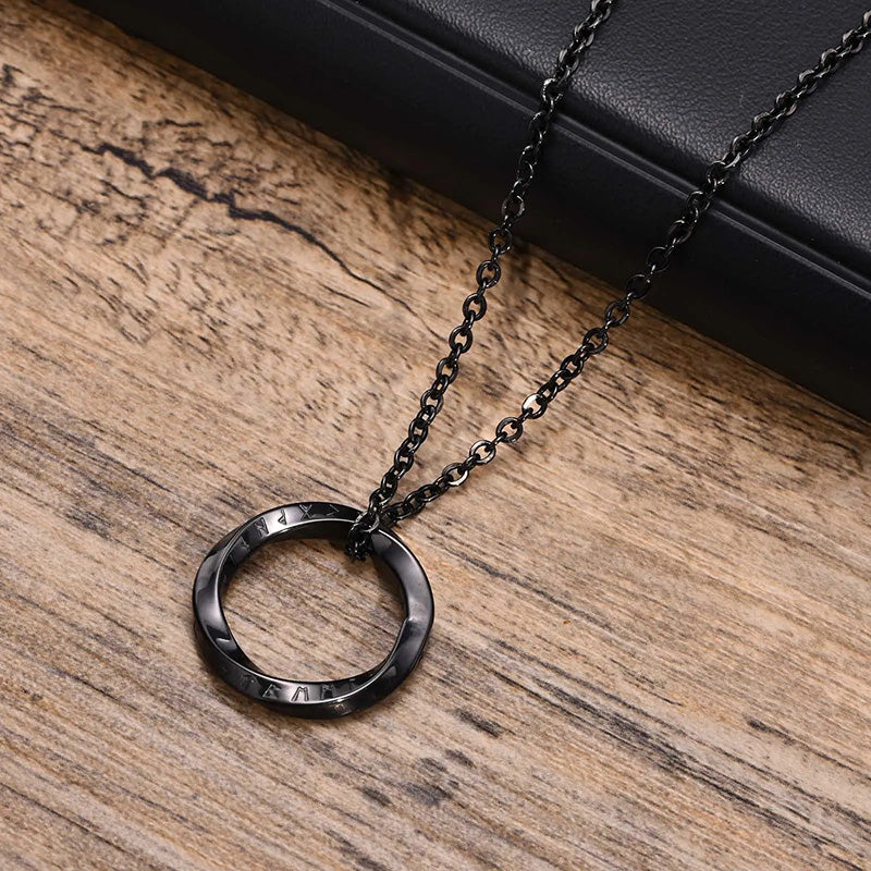 Hand-Forged Mobius Necklace