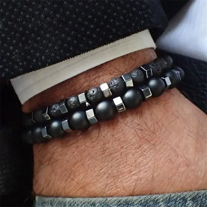 Pure Lava Stone Bracelet for Boosting Wealth & Confidence