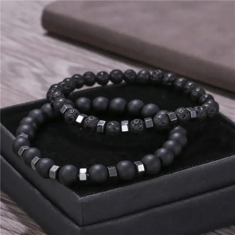 Pure Lava Stone Bracelet for Boosting Wealth & Confidence