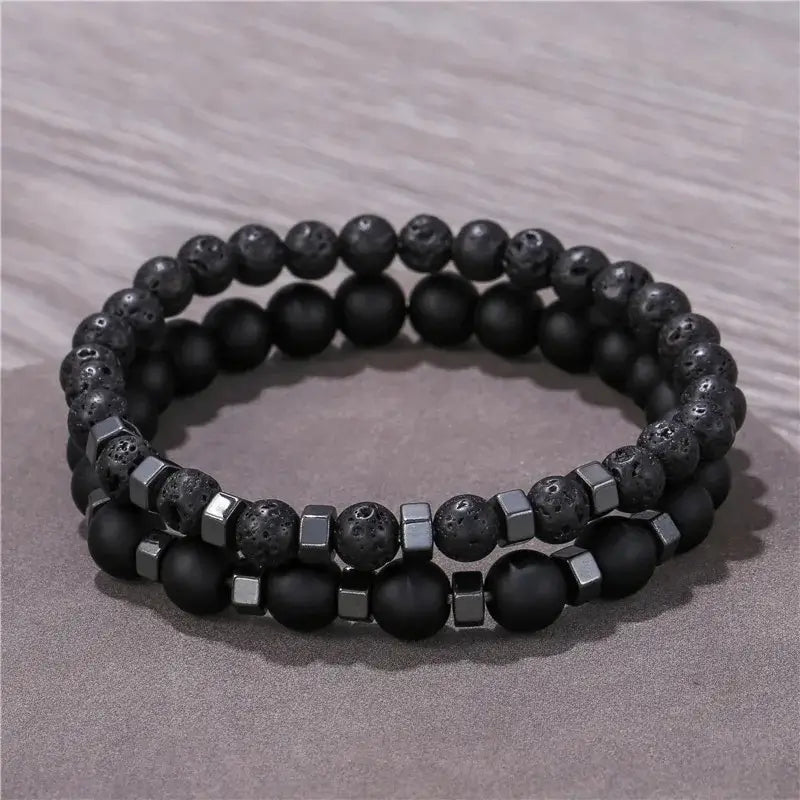 Pure Lava Stone Bracelet for Boosting Wealth & Confidence